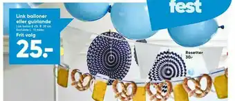 Bilka Link balloner eller guirlande tilbud