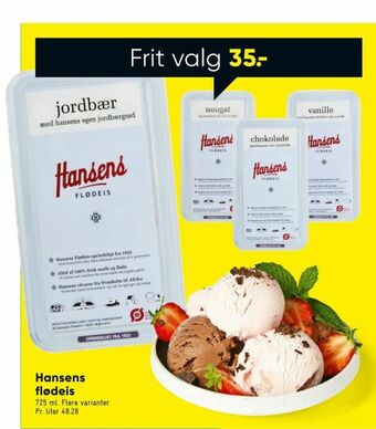 Bilka Hansens flødeis tilbud