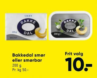 Bilka Bakkedal smør eller smørbar tilbud