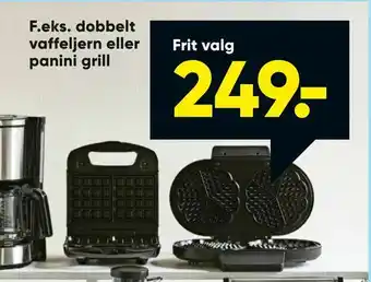 Bilka Dobbelt vaffeljern eller panini grill tilbud