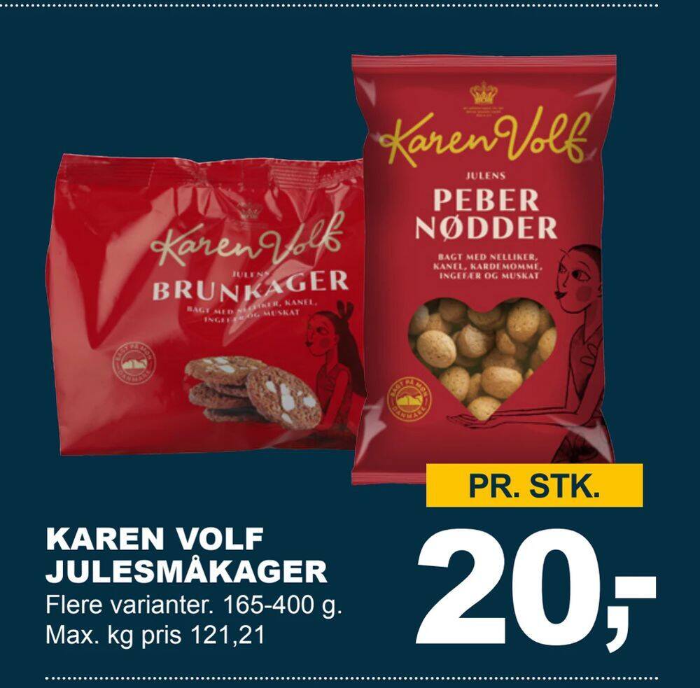 Let-Køb Karen volf julesmåkager tilbud