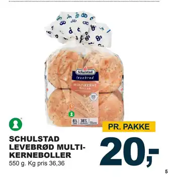 Let-Køb Schulstad levebrød multikerneboller tilbud