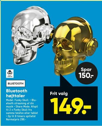 Bilka Bluetooth højttaler tilbud
