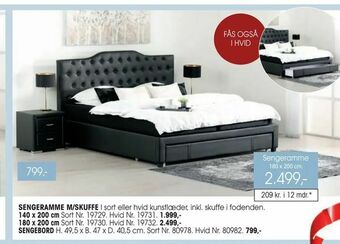 Daells Bolighus Sengeramme m/skuffe tilbud