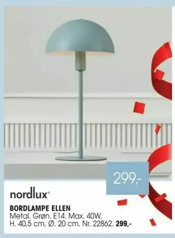 Daells Bolighus Bordlampe ellen tilbud
