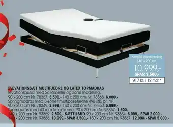 Daells Bolighus Komplet elevationsseng 140 x 200 cm tilbud