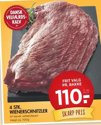 Liva-Stormarked 4 STK. WIENERSCHNITZLER tilbud