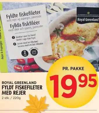 ROYAL GREENLAND FYLDT FISKEFILETER MED REJER
