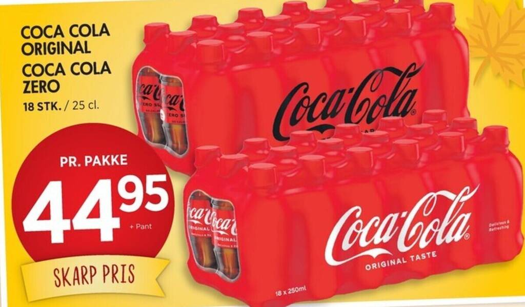 Liva-Stormarked COCA COLA ORIGINAL COCA COLA ZERO tilbud