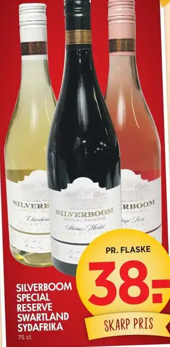 SILVERBOOM SPECIAL RESERVE SWARTLAND SYDAFRIKA