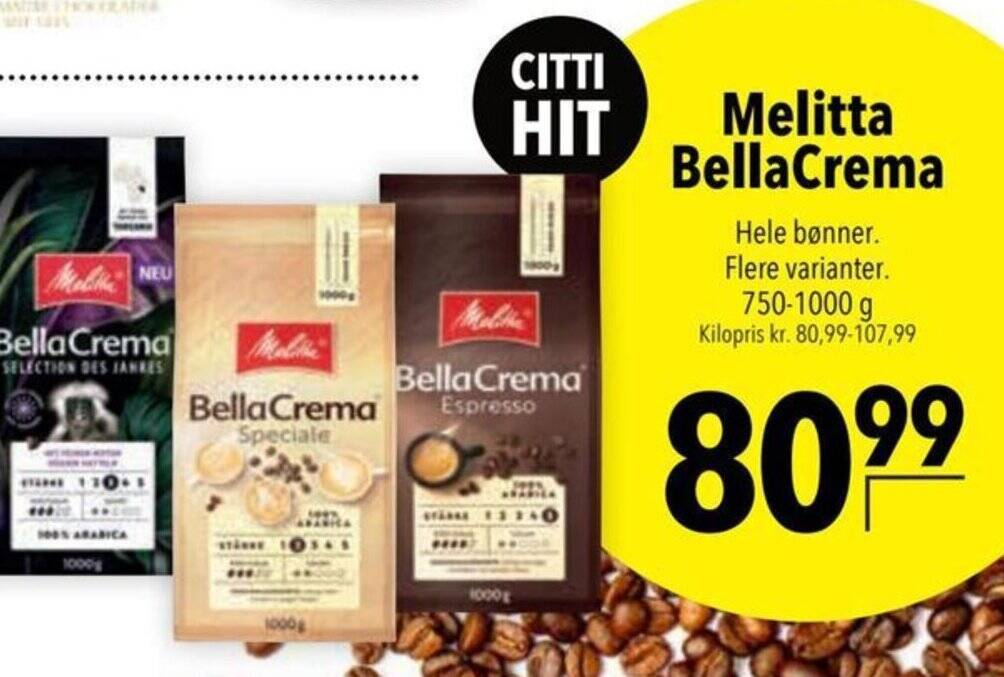 Citti Melitta BellaCrema tilbud