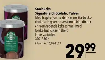 Citti Starbucks Signature Chocolate, Pulver tilbud