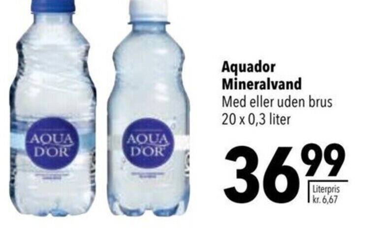 Citti Aquador Mineralvand tilbud