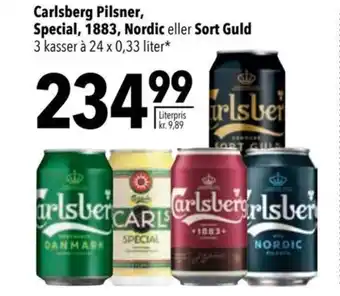 Citti Carlsberg Pilsner, Special, 1883, Nordic eller Sort Guld tilbud