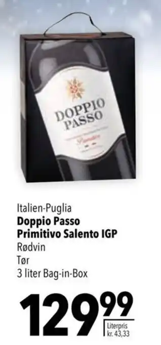 Citti Italien-Puglia Doppio Passo Primitivo Salento IGP tilbud