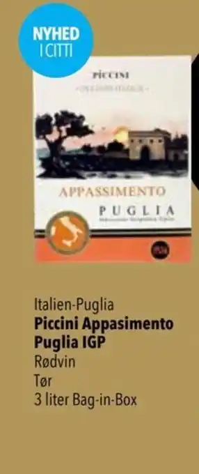 Italien-Puglia Piccini Appasimento Puglia IGP