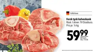 Fersk tysk kalveskank