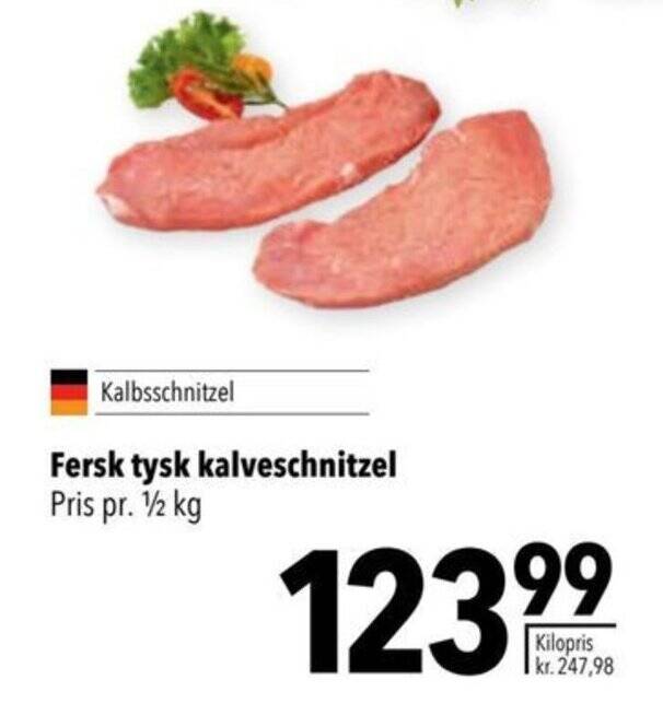 Citti Fersk tysk kalveschnitzel tilbud