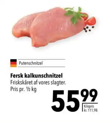 Fersk kalkunschnitzel