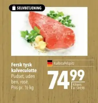 Fersk tysk kalveculotte