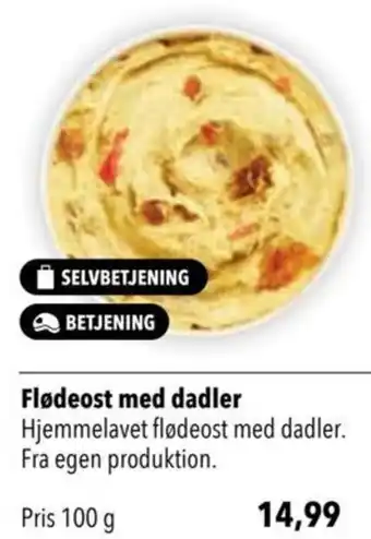 Citti Flødeost med dadler tilbud