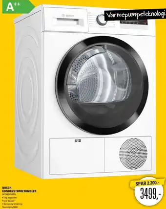 El-Salg BOSCH KONDENSTØRRETUMBLER tilbud