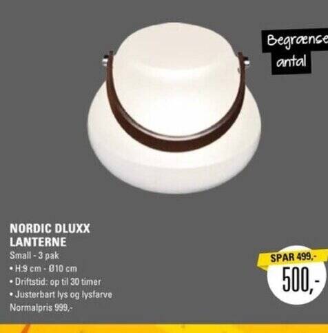 El-Salg NORDIC DLUXX LANTERNE tilbud