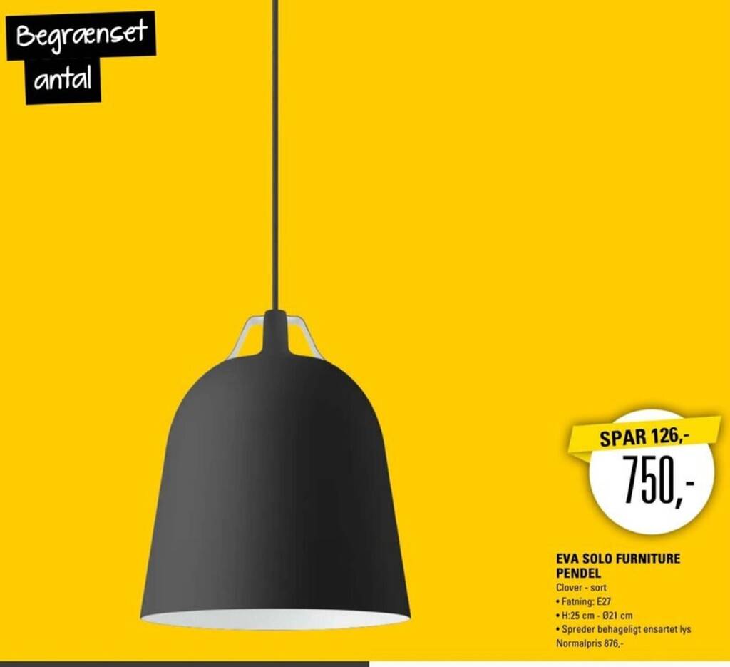 El-Salg EVA SOLO FURNITURE PENDEL tilbud