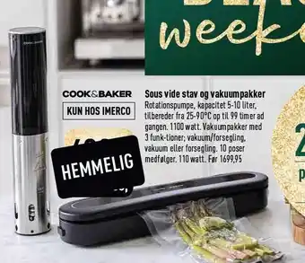 Imerco Sous vide stav og vakuumpakker tilbud