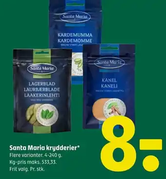 Coop 365 Santa Maria krydderier tilbud