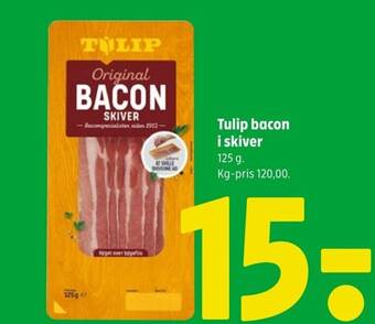 Coop 365 Tulip bacon i skiver tilbud