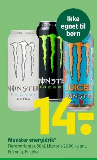 Coop 365 Monster energidrik tilbud