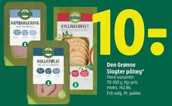 Coop 365 Den Grønne Slagter pålæg tilbud
