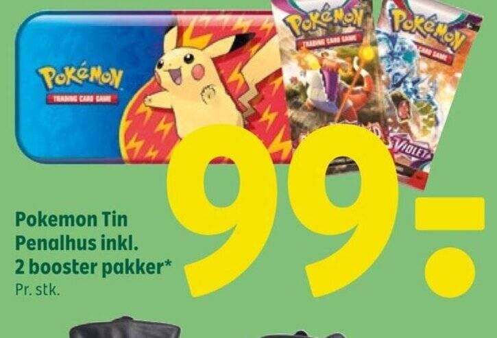 Coop 365 Pokemo Tin Penalhus inkl. 2 booster pakker tilbud