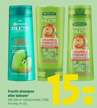 Coop 365 Fructis shampoo eller balsam tilbud