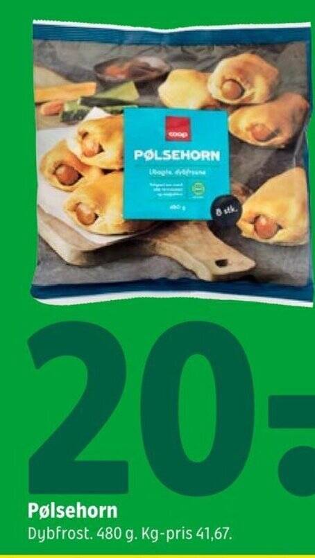 Coop 365 Pølsehorn tilbud