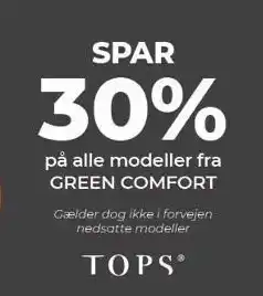 Spar 30% på alle modeller fra green comfort