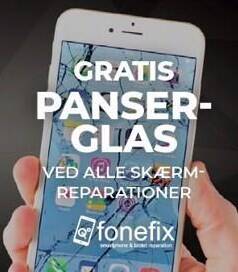 Tarup Center Gratis panserglas ved alle skærmreparationer tilbud