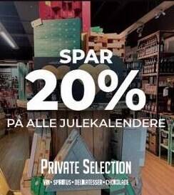 Tarup Center Spar 20% på alle julekalendere tilbud