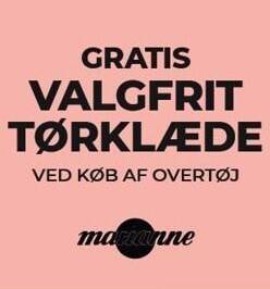Tarup Center Gratis valgfrit tørklæde ved køb af overtøj tilbud