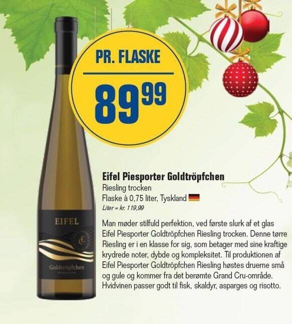 Otto Duborg Eifel piesporter goldtröpfchen tilbud