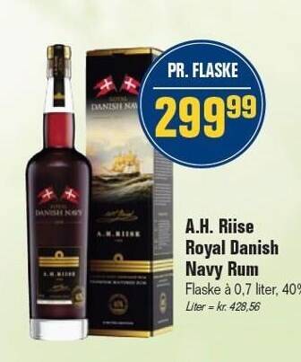 Otto Duborg A.h.riise royal danish navy rum tilbud