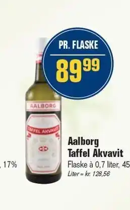 Otto Duborg Aalborg taffel akvavit tilbud