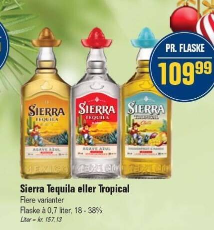 Otto Duborg Sierra tequila eller tropical tilbud