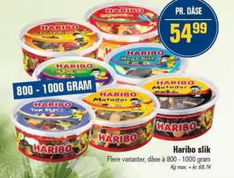 Otto Duborg Haribo slik tilbud