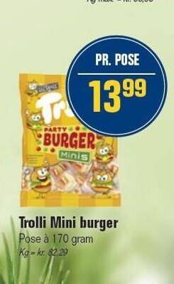 Otto Duborg Trolli mini burger tilbud