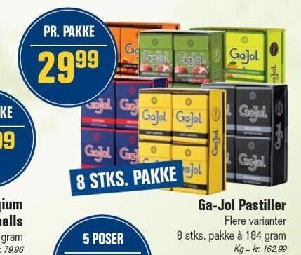 Otto Duborg Ga-jol pastiller tilbud