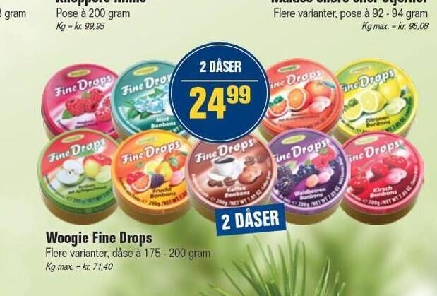 Otto Duborg Woogie fine drops tilbud
