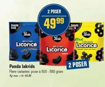 Otto Duborg Panda lakrids tilbud