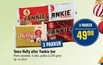 Otto Duborg Toms holly eller yankie bar tilbud